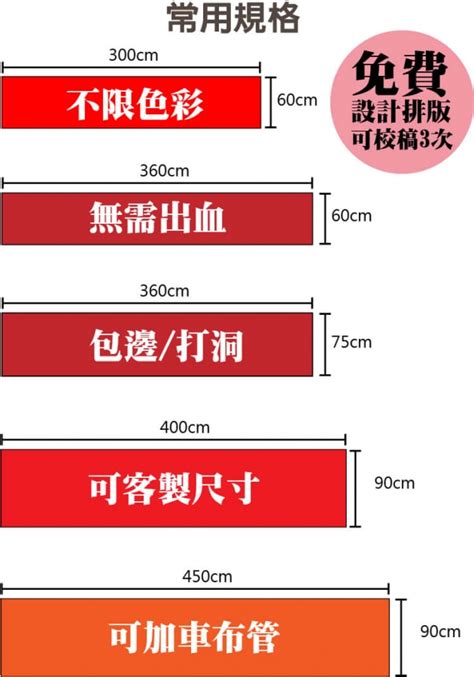 紅布條尺寸|布條尺寸的常見規格是多少？